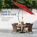 Best Choice Products 10ft Market Umbrella, Outdoor Sun Shade - Image 4