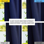 NICETOWN Canvas Outdoor Waterproof Patio Curtains, Rustproof Top and Bottom - Image 5