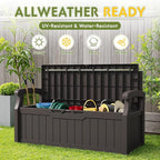 Greesum 80 Gallon Storage Bench Outdoor Deck Box - Image 6