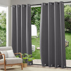 RYB HOME 2 Panels Outdoor Curtains by RYBHOME