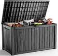 230 Gallon Outdoor Deck Box, Resin Waterproof Storage Box by KFY
