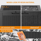32 Gallon Outdoor Storage Box, Large Resin Deck Box - Image 5
