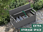 80 Gallon Outdoor Storage Bench, Resin Outside Storage Box - Image 5