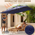 10x13FT Cantilever Outdoor Patio Umbrellas - Image 4