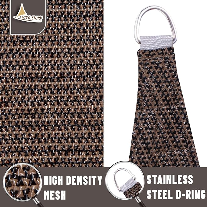 LOVE STORY Custom Size 6' x 8' Sun Shade Sail - Image 5