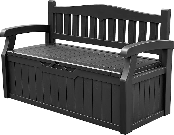 Devoko 80 Gallon Storage Bench Deck Box Waterproof&Lockable | Outdoor Benches by DEVOKO