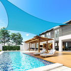 Quictent Sun Shade Sail for Patio w/Hardware Kit 185GSM 20x20ft Turquoise | - Image 7
