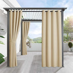 RYB HOME Outdoor Curtains for Patio Waterproof Privacy Thermal Insulated | by RYBHOME