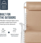 Best Choice Products Set of 2 Extra Wide Adjustable Steel Mesh Zero Gravity - Image 6