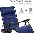 Best Choice Products Oversized Padded Zero Gravity Chair, Folding Outdoor Patio - Image 4