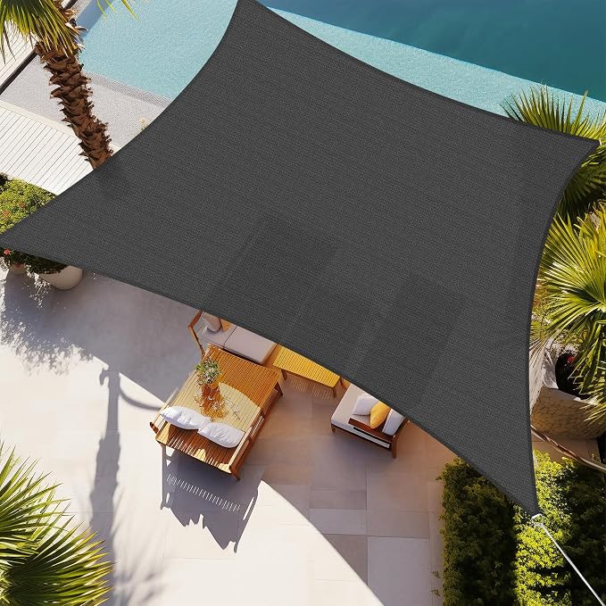 Shade&Beyond 10'x18' Sun Shade Sail Canopy Rectangle, UV Block Breathable by ShadeBeyond