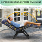 Suteck Oversized Zero Gravity Chair, Upgraded Lock and Footrest, Reclining - Image 8