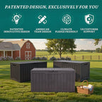 YITAHOME 100 Gallon Large Outdoor Deck Box | Waterproof Resin Storage Box - Image 8