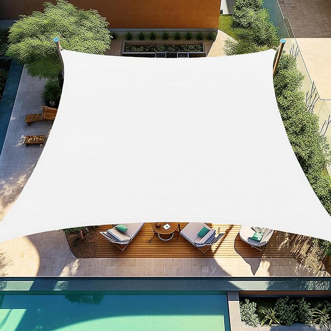 Shade&Beyond Custom Sun Shade Sail 10'x30'RectangleSun Sail Shades Patio UV by ShadeBeyond