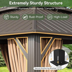 Aoxun Gazebo 12x16 Hardtop Gazebo - Image 6