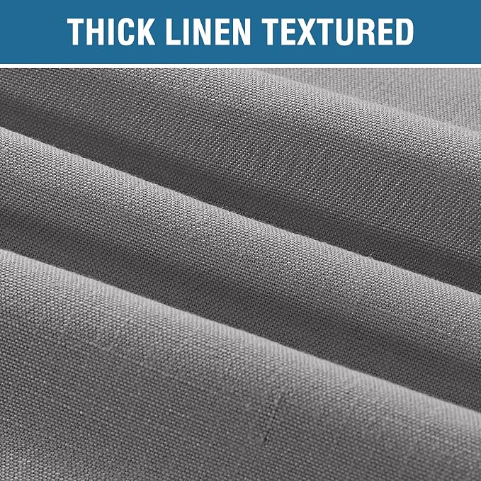H.VERSAILTEX Linen Look Outdoor Curtains Waterproof - Image 2