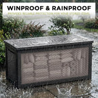 PatioZen Outdoor Storage Box Waterproof Extra Large 330 Gal Lockable, Hydraulic - Image 5
