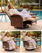 Resort-Grade Recliners Patio Furniture, 6.2" Ultra Thick Cushions | Heavy Duty - Image 3