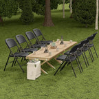 Nazhura 350 Weight Limit Heavy Duty Plastic Folding Chair - Image 7