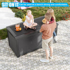 320 Gallon Outdoor Deck Box, Resin Waterproof Storage Box - Image 2