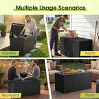 Devoko 100 Gallon Outdoor Storage Box, Waterproof Deck Box Lockable | Weather - Image 5