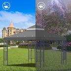 Sumfaller 10x10 FT Gazebo Replacement Canopy Top Cover | Double Tiered Canopy - Image 2