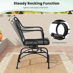 Tangkula Outdoor Rocking Chair Set of 2, Patio Rocker Chairs - Image 5