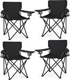 WEIDIORME 4 Pack Lightweight Camping Chairs by WEIDIORME