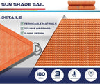 Windscreen4less 19' x 19' x 19' Sun Shade Sail Triangle Outdoor Canopy Cover UV - Image 3
