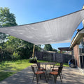 Sun Shade Sail 10' x 20' Silver Grey Rectangle Outdoor Canopy Cover | Outdoor by SUNLAX