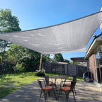 Sun Shade Sail 10' x 20' Silver Grey Rectangle Outdoor Canopy Cover | Outdoor by SUNLAX