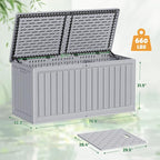 Devoko HDPE 260 Gallon Deck Box Double-Wall - Image 8