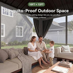 Aoxun Gazebo 10x12 Hardtop Gazebo - Image 3