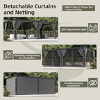 Airwire 12'x20' Louvered Pergola Aluminum Frame Gray | Outdoor Pergola - Image 7