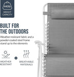 Best Choice Products Set of 2 Extra Wide Adjustable Steel Mesh Zero Gravity - Image 6