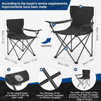 WEIDIORME 2 Pack Lightweight Camping Chairs - Image 2