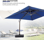 JZAC & QZYD 9x12 FT Cantilever Offset Patio Umbrella - Image 7