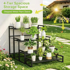 VyGrow Plant Stand, 4 Tier Widened Stackable Tiered Plant Stand, Upgraded - Image 2