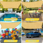 HappyTrends Sun Shade Sail, UV Protection Beach Shade Canopy Wind Sail | Heavy - Image 7