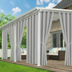 Patio Curtains Outdoor Waterproof, Privacy Drapes | Weatherproof & Sun Blocking by RichSets