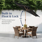 Best Choice Products 10ft Market Umbrella, Outdoor Sun Shade - Image 4