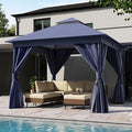 10'x10' Outdoor Gazebo, Metal Frame Heavy Duty Patio Canopy Tent Shelter by LAUSAINTHOME