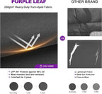 PURPLE LEAF Outdoor White Pergola 10' x 13' w/Light, Extra Canopy, aluminum - Image 3