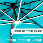 10 X 13 FT Cantilever Patio Umbrella Outdoor - Image 2