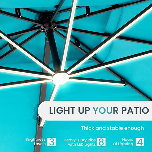 10 X 13 FT Cantilever Patio Umbrella Outdoor - Image 2