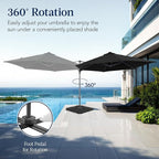 Best Choice Products 10ft Solar LED Offset Cantilever Hanging Market Patio - Image 3