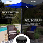 Best Choice Products 7.5ft Solar Umbrella LED Lighted Patio Umbrella, Table - Image 3