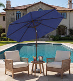 9FT Auto-Tilt Patio Umbrella|Outdoor Market Table Umbrella - Image 6