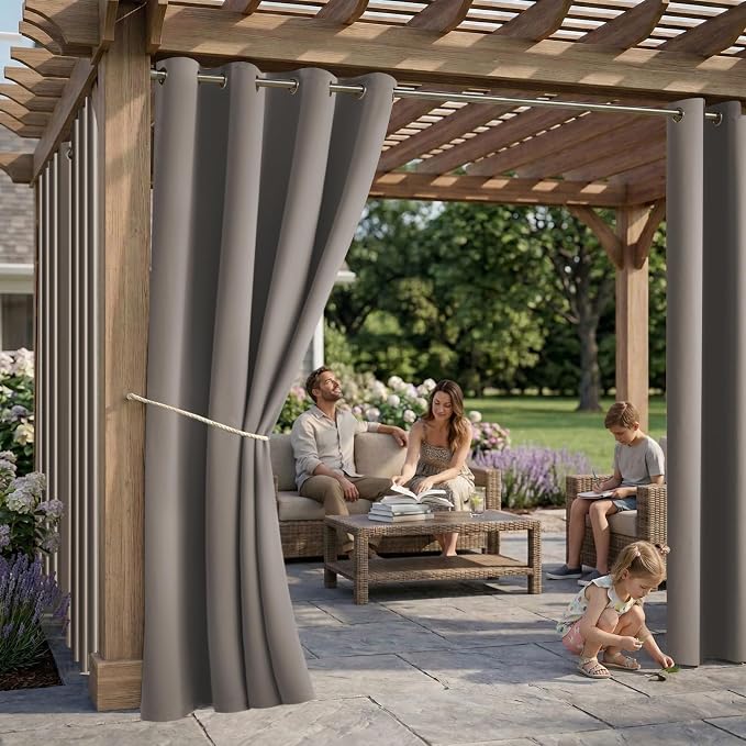 Waterproof Outdoor Curtain W105 x L84 - Image 2