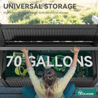 YITAHOME 70 Gallon Deck Bench - Image 4